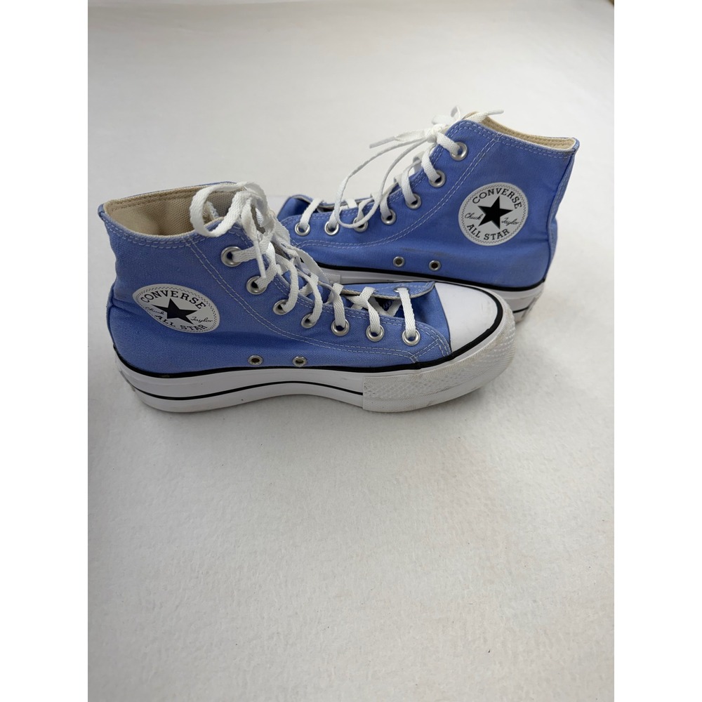 Converse Chuck Taylor All Star Platform High Top Blue Periwinkle Sneakers - Picture 1 of 4